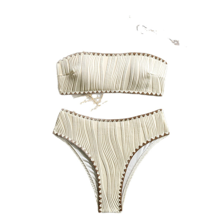 Damen Bandeau-Bikini mit gerafftem Design Echo Archiv