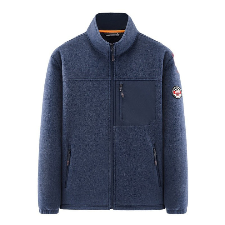 Herren Wärmende Fleecejacke mit hohem Kragen – Taviero
