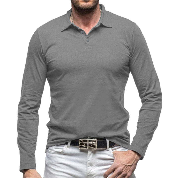 Herren Langarm Poloshirt mit modernem Schnitt Echoarchiv