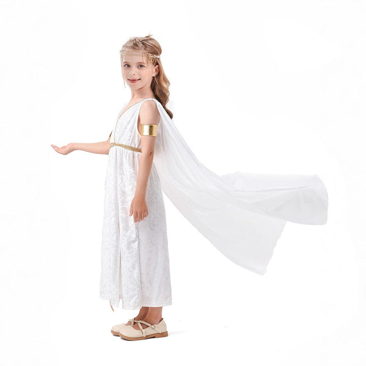 Damen mythologisches Kostümkleid mit fließendem Umhang Echo Archiv