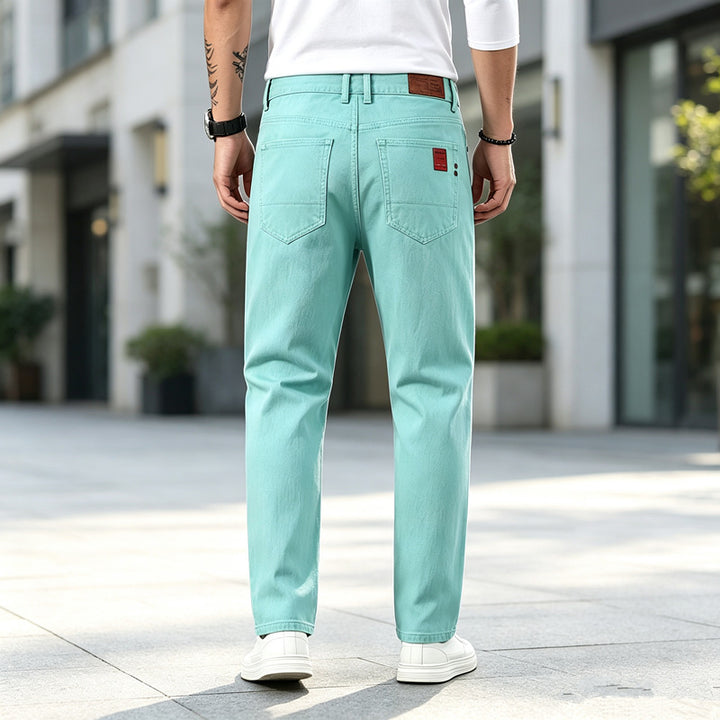 Herren Lässige High-Waist Jeans im modernen Schnitt Echoarchiv