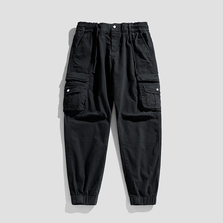 Herren Utility-Cargo-Jogger mit Elastikbund, Tunnelzug und Mehrfachtaschen Echo Archiv