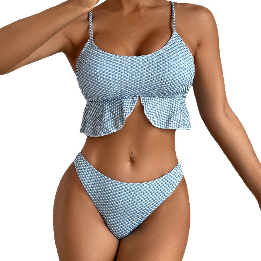 Damen Flattertop-Bikini mit hohem Bund Echo Archiv