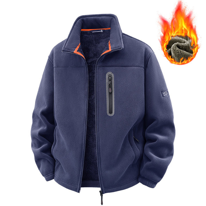 Herren Fleecejacke mit hohem Kragen Echo Archive