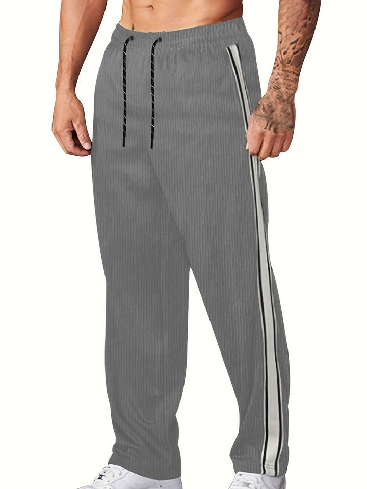 Herren komfortable Freizeithose mit seitlichem Streifen Echoarchiv