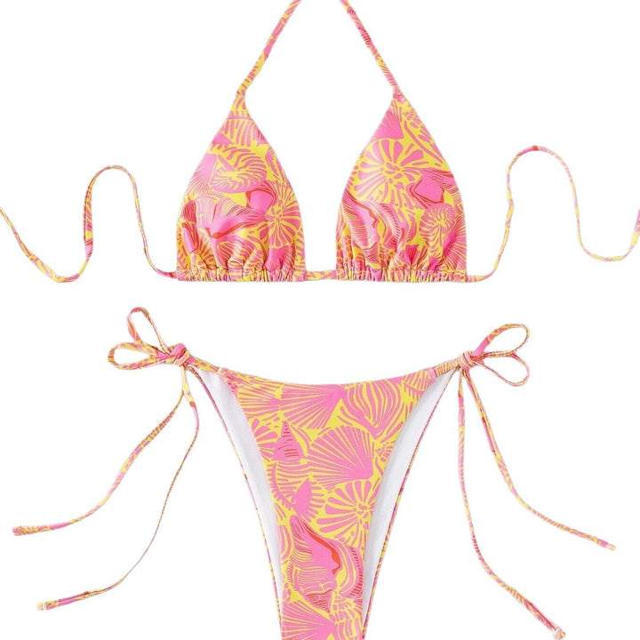 Damen Triangel-Bikini mit verspieltem Floral-Design Echo Archiv