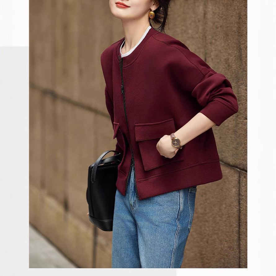 Damen Modische Oversized Sweatjacke Echoarchiv