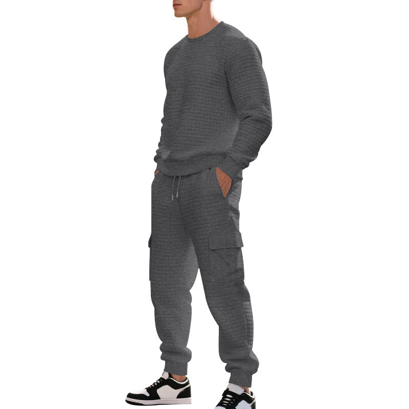 Herren modernes Cargo-Sweat-Set mit atmungsaktiven Materialien und praktischen Taschen Echoarchiv