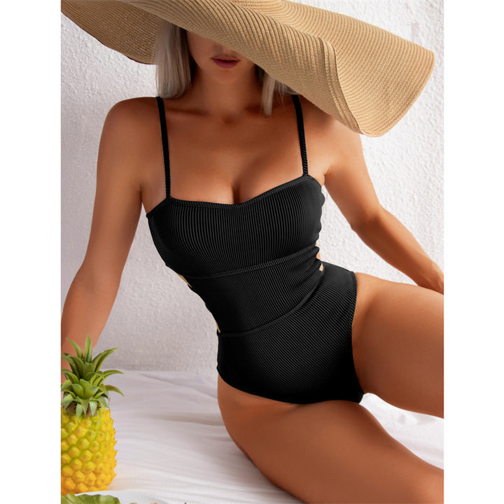 Damen Einteiler Badeanzug mit elegantem Rippendesign und figurschmeichelnder Silhouette Echo Archiv