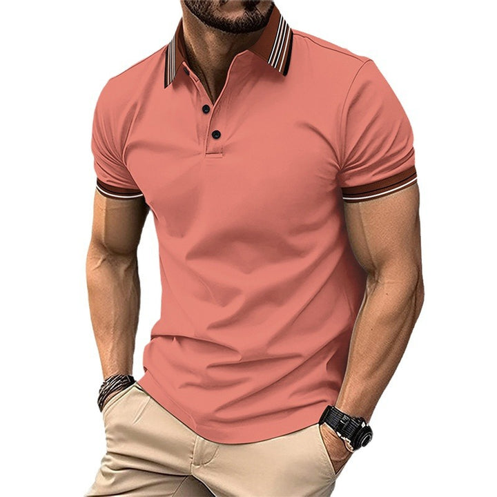 Herren Poloshirt mit modernem Kragen und athletischem Schnitt Echoarchiv