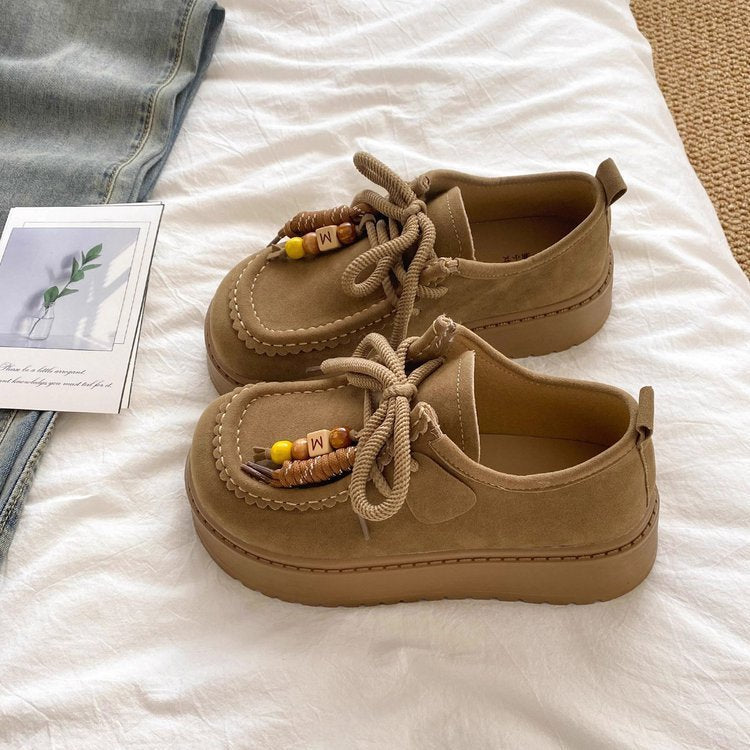 Damen Plattform Sneakers mit lässigem Wildleder-Obermaterial Echo Archiv