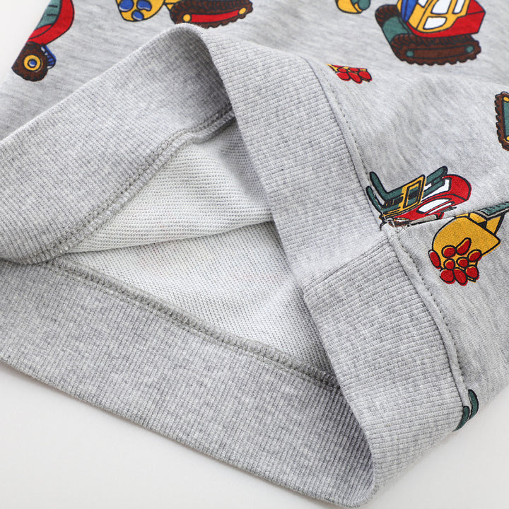 Jungen Sweatshirt mit kreativen Baustellenfahrzeug-Motiven Echo Archiv