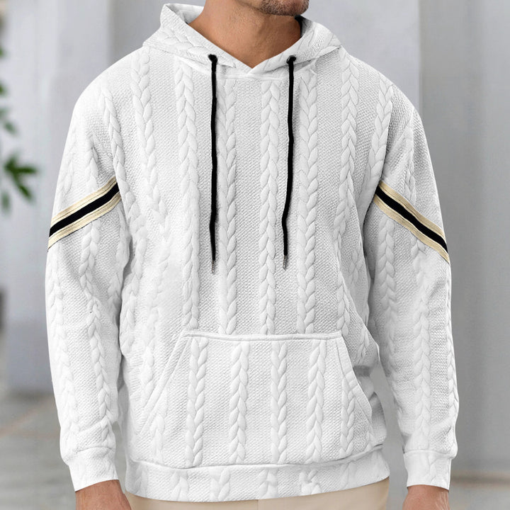 Herren Kapuzenpullover mit strukturiertem Design und kontrastierenden Akzenten Echoarchiv