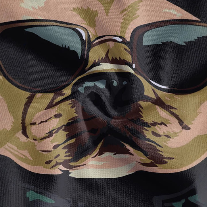 Herren Poloshirt mit einzigartigem Hundemotiv und modischen Details Echoarchiv