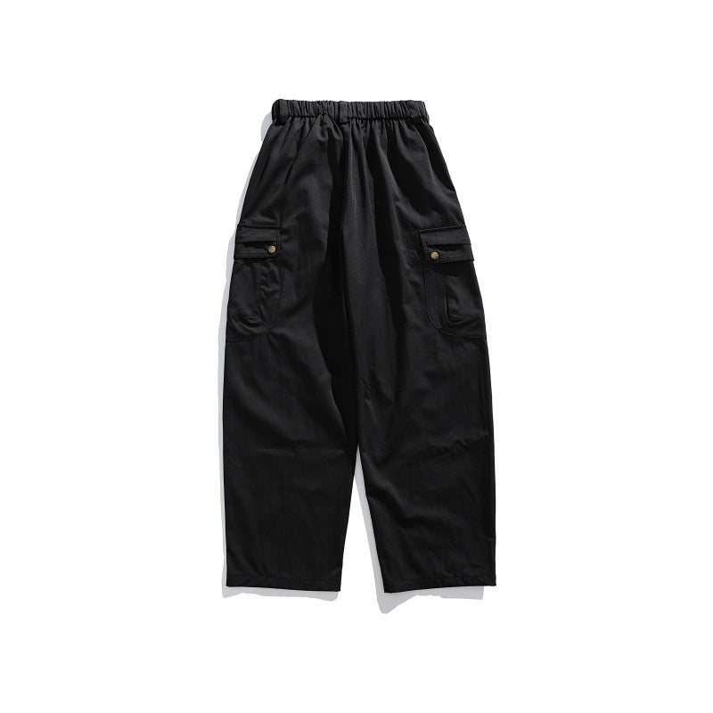 Herren Cargo-Hose mit elastischem Bund, Tunnelzug und multiplen Utility-Taschen Echoarchiv