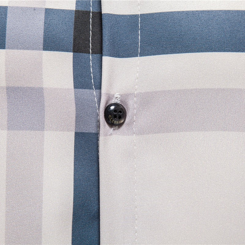 Herren Kariertes Slim-Fit Business-Hemd mit seidig-glänzender Optik Echo Archiv