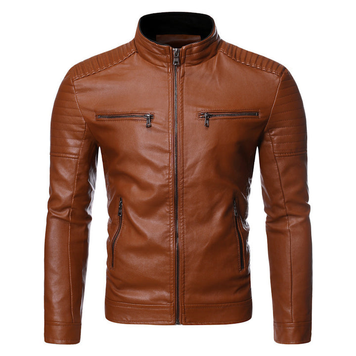 Herren Modische Bikerjacke aus hochwertigem Leder Echo Archiv
