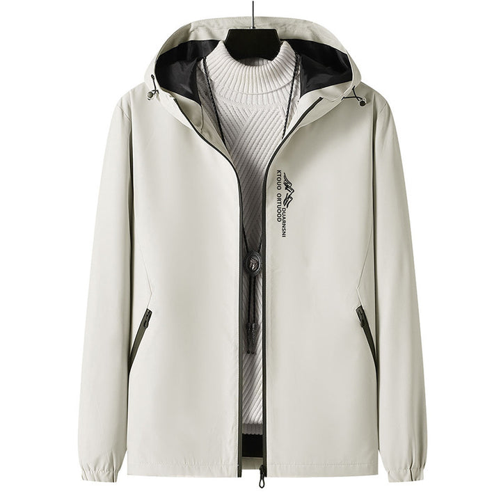 Herren Leichte Outdoor-Jacke mit verstellbarem Kapuzenkragen Echo Archiv