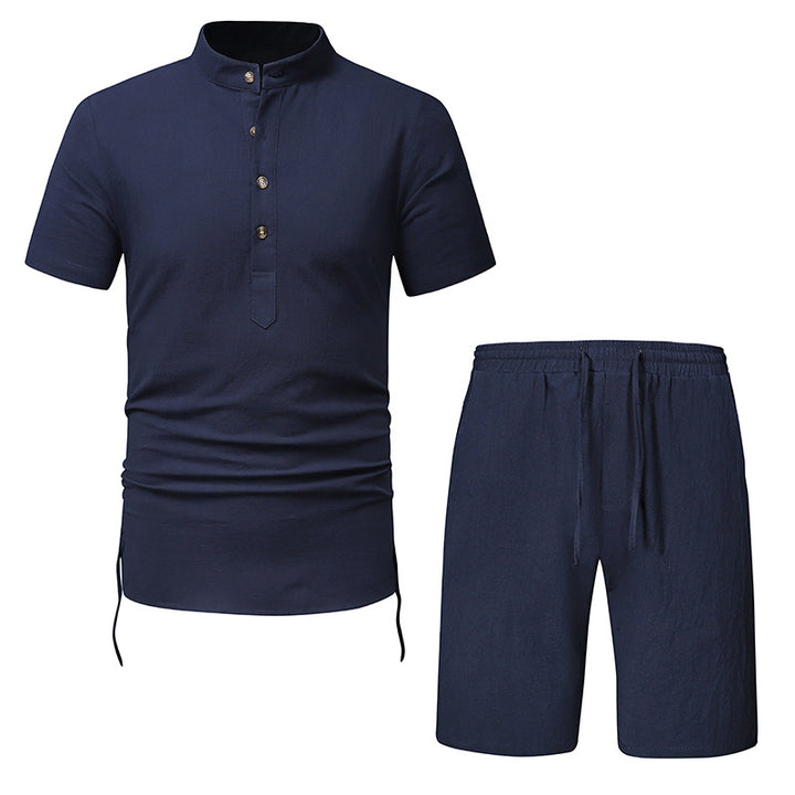 Herren Kurzarmhemd und Shorts Set Echoarchiv