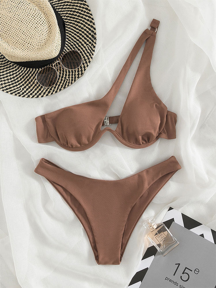 Damen Dreiecks-Bikini mit asymmetrischem Design Echo Archiv