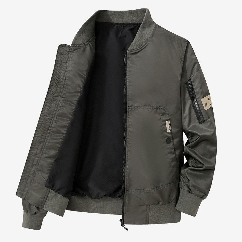 Herren modische und vielseitige Bomberjacke mit praktischen Taschen Echoarchiv