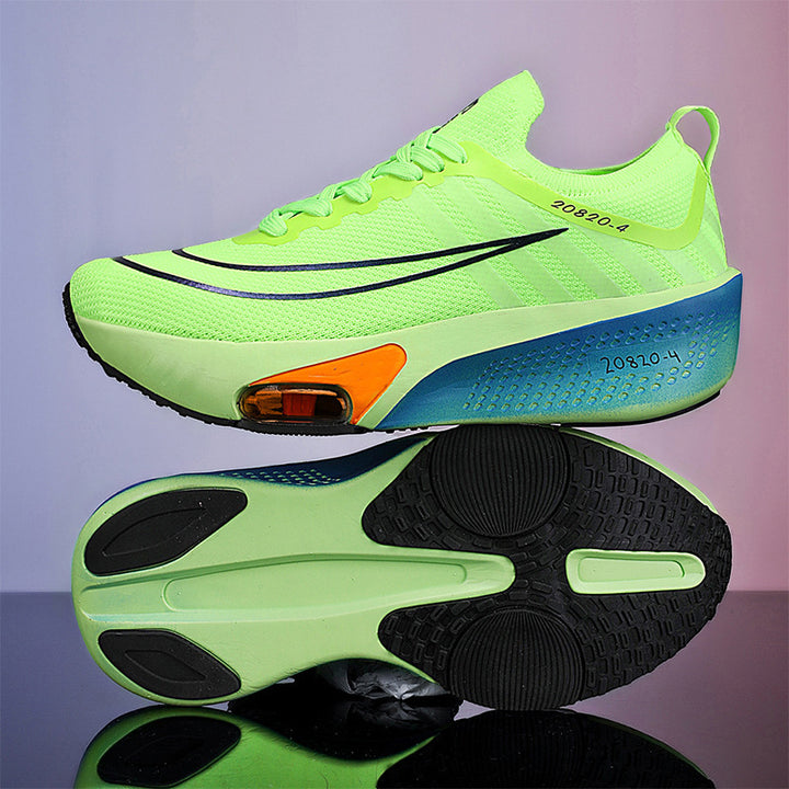 Unisex Profi-Tempo-Laufschuh mit sichtbarer Fersen-Airunit und atmungsaktivem Monofilament-Obermaterial – Tavélo