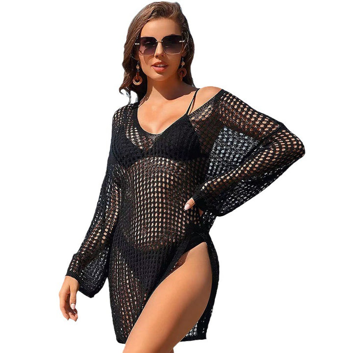 Damen elegantes Häkelkleid mit tiefem Ausschnitt Echo Archiv