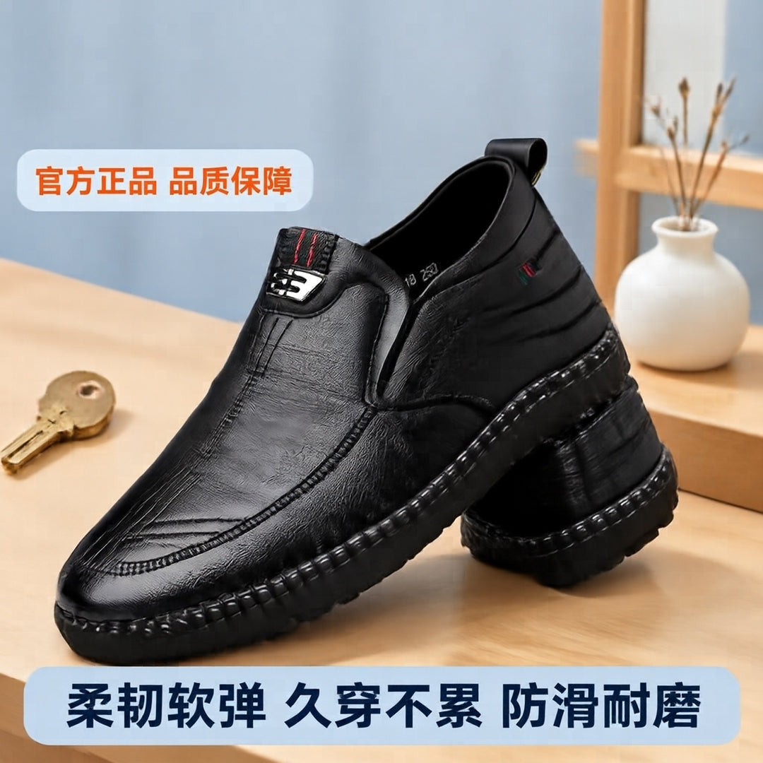 Herren Bequeme Slip-On Lederschuhe Echoarchiv 1788175441