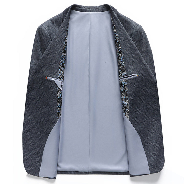 Herren eleganter Blazer mit feinem Strukturmuster Echoarchiv
