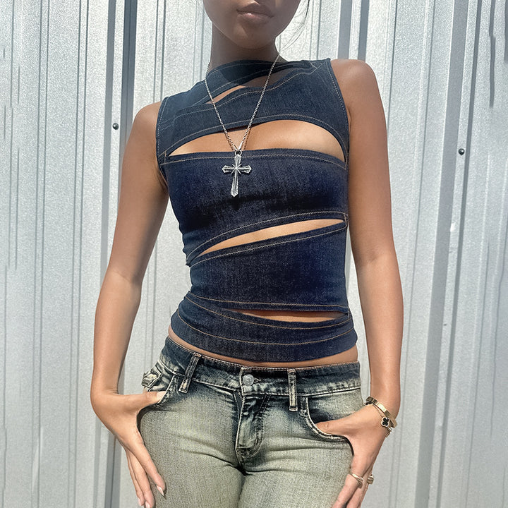 Damen Oberteil mit raffinierten Cut-Out-Design Echo Archiv