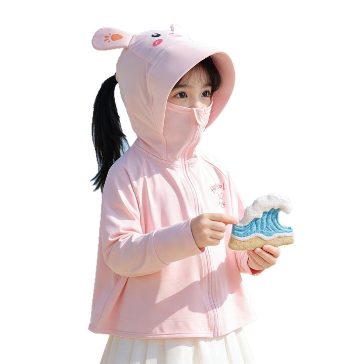 Unisex nan leichte UV-Schutz Sonnenjacke mit Kapuze und Daumenloch für Kinder  Echo Archiv
