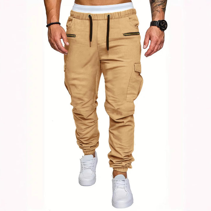 Herren Cargo-Jogginghose mit elastischem Bund und praktischen Reißverschlusstaschen Echoarchiv