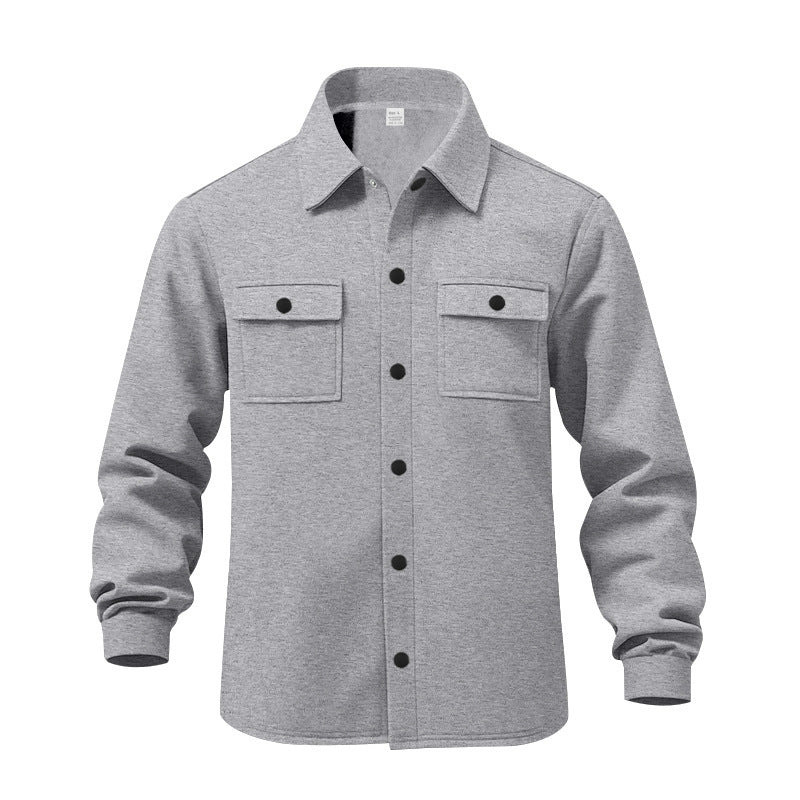 Herren modische Flanelljacke mit praktischen Taschen Echoarchiv