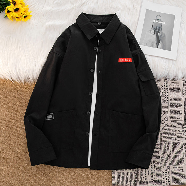 Herren lässige Utility-Jacke mit praktischen Taschen und modernem Schnitt Echoarchiv