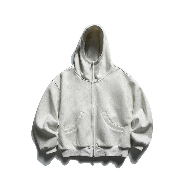 Unisex Oversize Zip-Hoodie mit hohem Kragen und Kängurutaschen Echo Archiv
