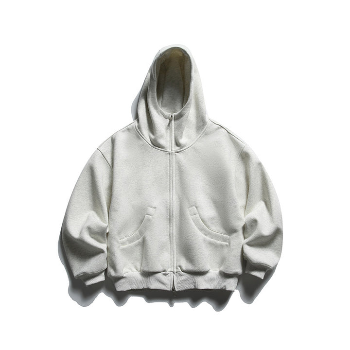 Unisex Oversize Zip-Hoodie mit hohem Kragen und Kängurutaschen Echo Archiv