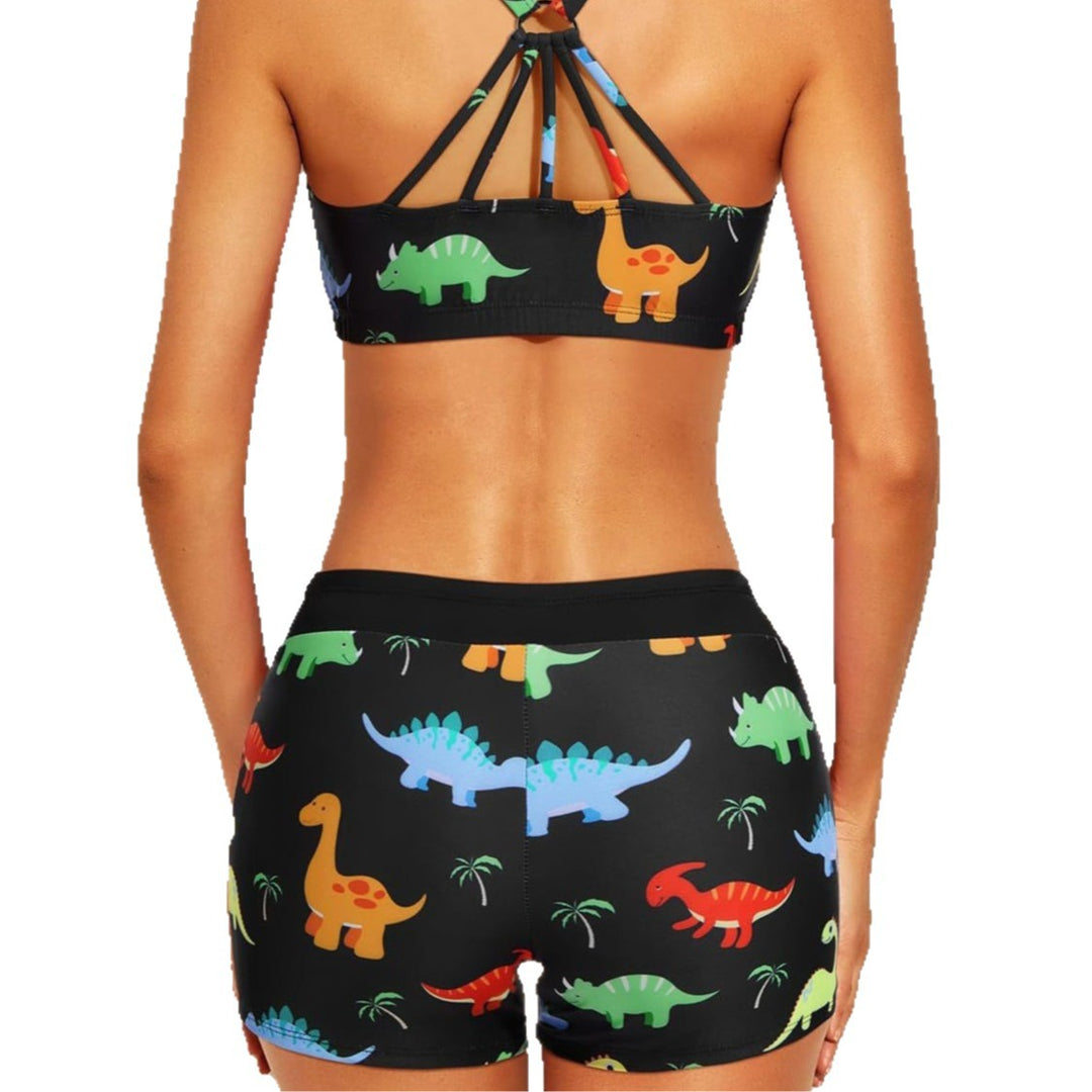 Damen Sportliches Tankini-Oberteil mit elegantem Rückenausschnitt Echo Archiv