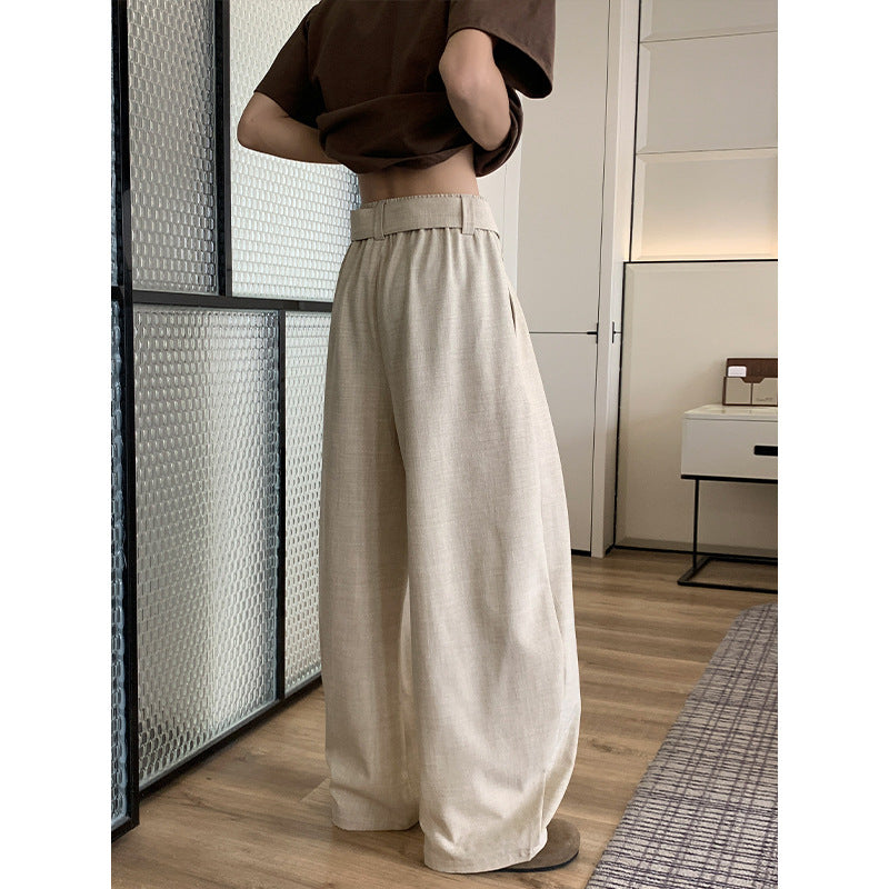 Damen Elegante und lässige weite Stoffhose – Avélisse