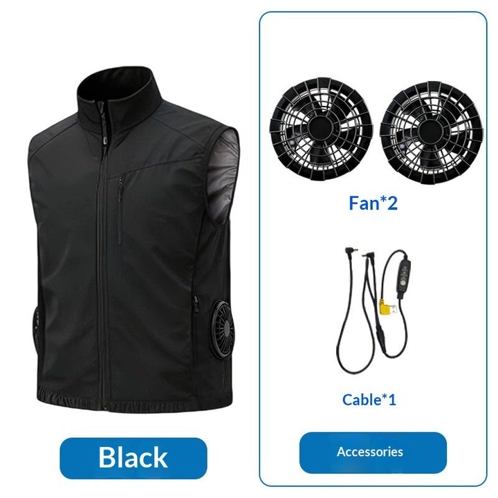 Unisex nan ergonomische Kühlweste mit integrierten Ventilatoren und Akkuanschluss Echo Archiv