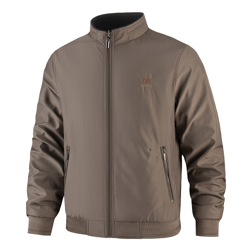 Herren Modische Freizeitjacke mit hohem Stehkragen und praktischen Taschen Echo Archiv