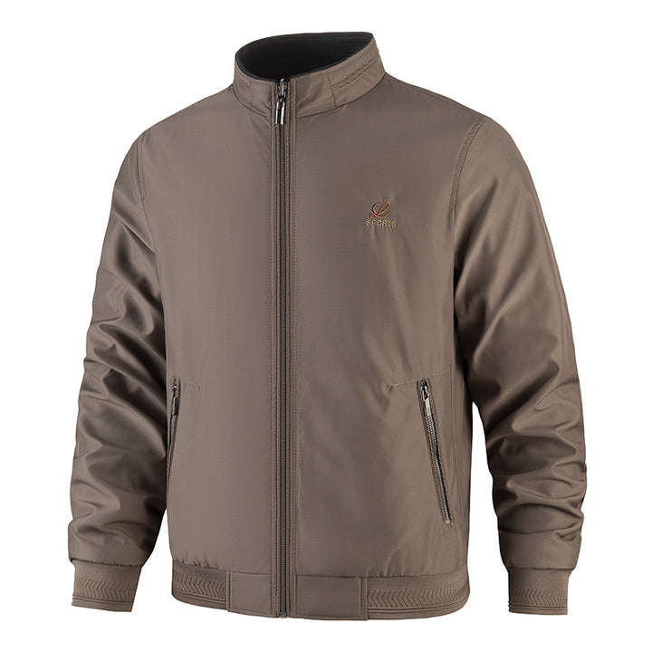 Herren Modische Freizeitjacke mit hohem Stehkragen und praktischen Taschen Echo Archiv