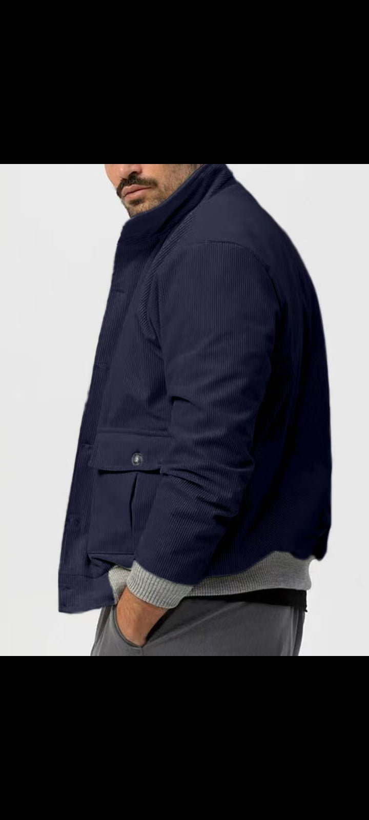Herren Cordjacke mit lässigem Schnitt und praktischen Taschen Echoarchiv
