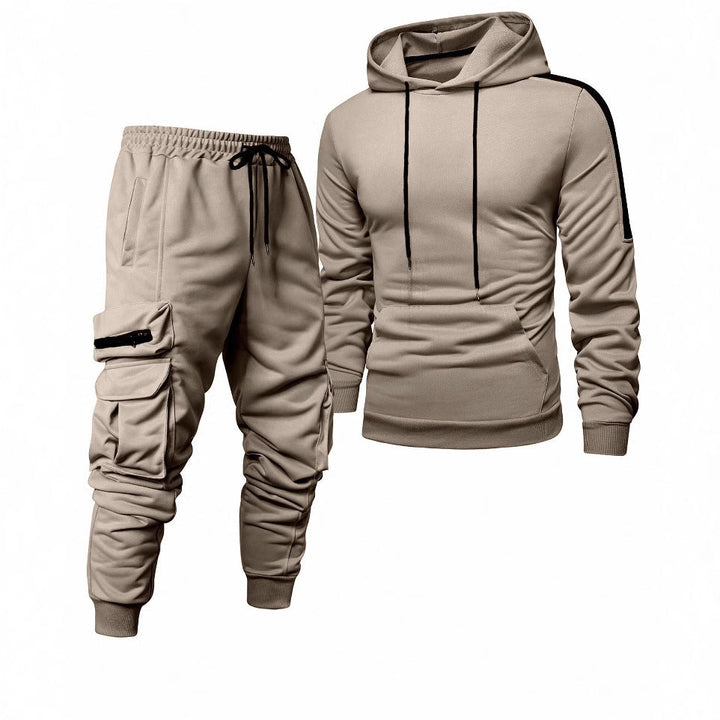 Herren Komfortables Hoodie- und Jogginghosen-Set mit praktischen Taschen Echoarchiv