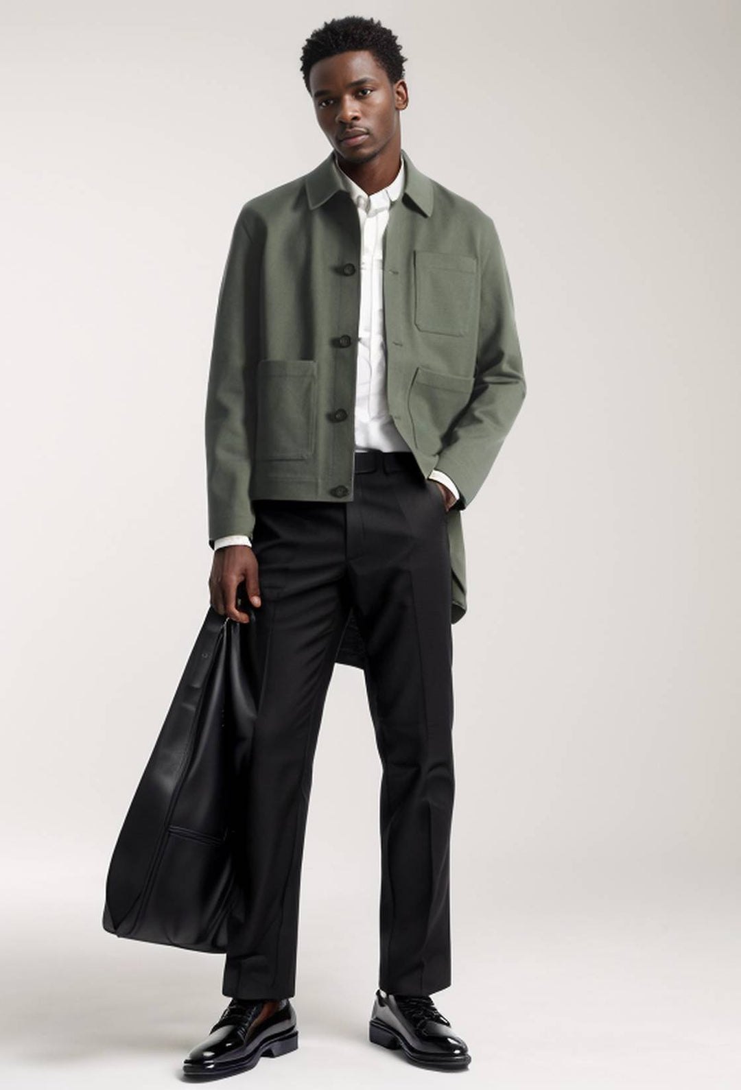 Herren leichte Utility-Jacke mit funktionalen Taschen und modernem Schnitt Echoarchiv