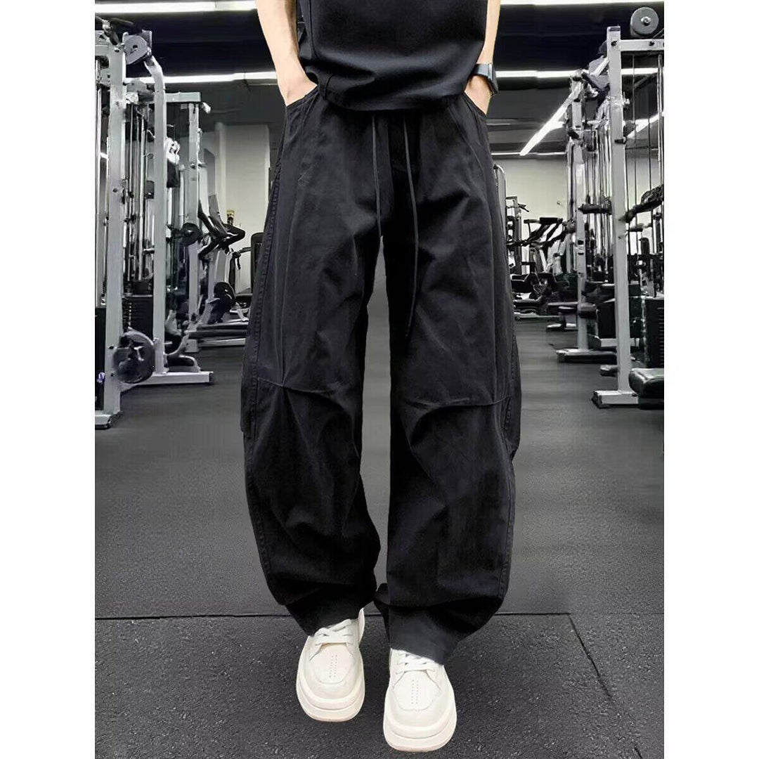 Herren Bequeme Cargo-Hose mit weitem Bein Echoarchiv