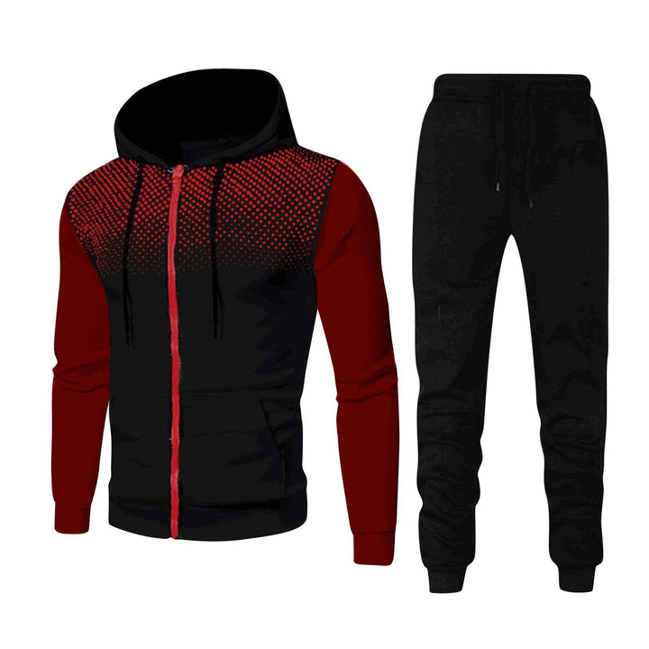 Herren sportliches Jogginganzug-Set mit stylischem Design und funktionalen Taschen Echoarchiv