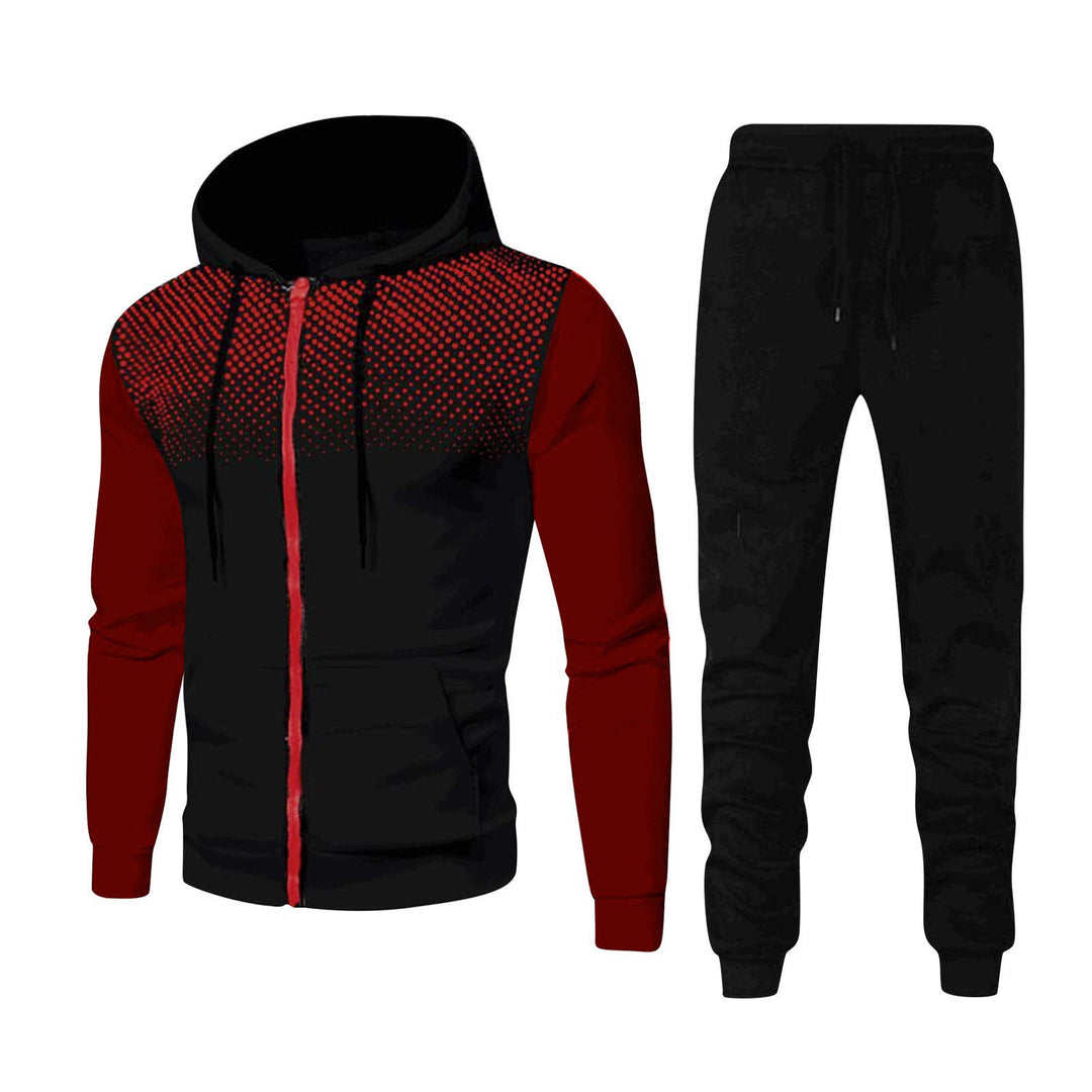 Herren Sportliches Hoodie und Jogginghose Set Echoarchiv