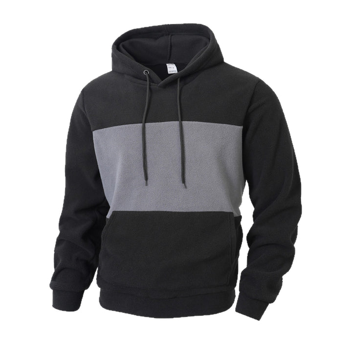 Herren Fleece-Hoodie mit modischem Farbblock-Design und praktischen Seitentaschen Echoarchiv