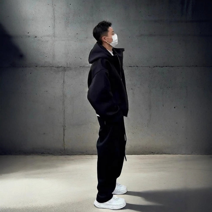 Herren Urbanes Oversized Jacken-Set Echoarchiv