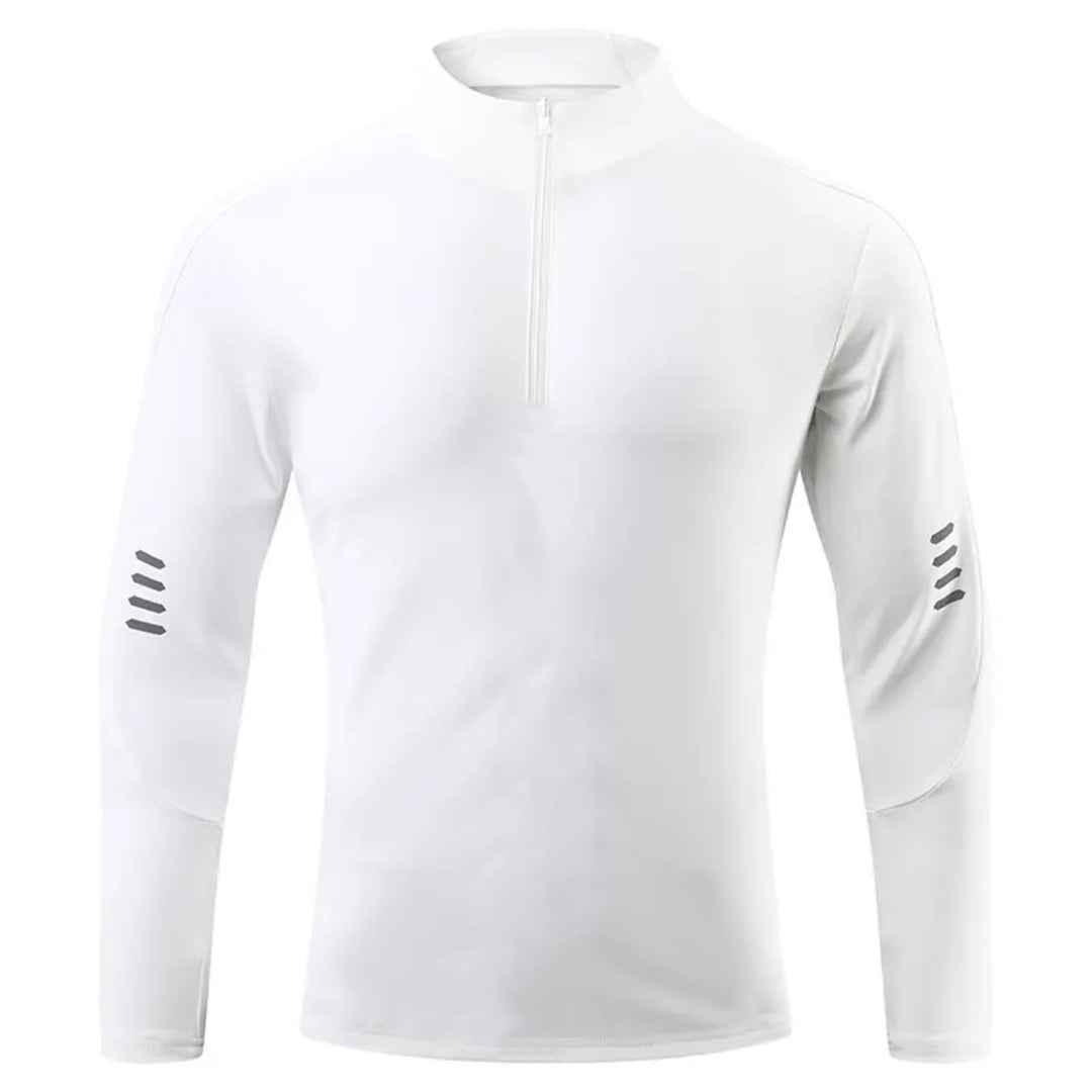 Herren Funktions-Langarmshirt mit hohem Kragen und innovativem Reißverschluss Echoarchiv